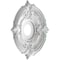 Ekena Millwork Attica PVC Medallion (Canopies up to 5 5/8"), 16"OD x 3 1/2"ID x 1"P, Metallic Sea Mist CMP16ATFSM - alternate 3